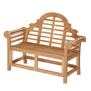 Banco de teca Wembley de 120cm, Banco de madera moderno de estilo único, bancos de Patio al aire libre para muebles de hoteles y villas - Product Image 4