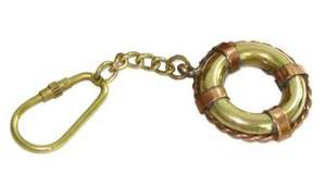 Porte-clés en laiton nautique en laiton AK en polonais fini porte-clés personnalisé pour usage personnel/décor de clé - Product Image 2