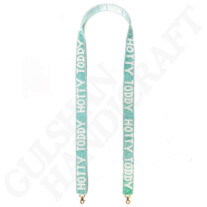 Correa de algodón hecha a mano con cuentas para bolsos elegante bandolera hombro reemplazo correa de monedero accesorios decorativos - Product Image 4