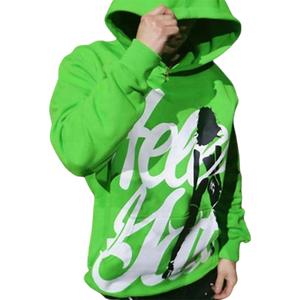 โลโก้ที่กําหนดเอง 3Dพัฟพิมพ์ 2024 Customพิมพ์Hoodiesเสื้อขนาดใหญ่CroppedดิบHem Streetผู้ชายพัฟHoodie - Product Image 3