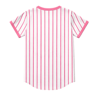 Jersey Bisbol Pendek Soror Putih, Jersey Sororitas Yunani Wanita, Pink Hijau, Persaudaraan Mahasiswa, Pakaian Kasual Bergaya Cepat Kering