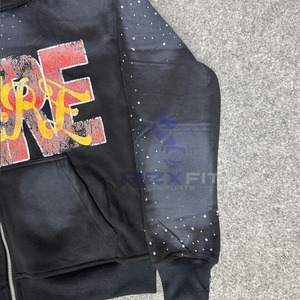 Diseño personalizado Corte perfecto Sudadera con cremallera más demandada Sólido 100% Algodón Transpirable Ecológico Unisex Sudaderas con capucha - Product Image 6