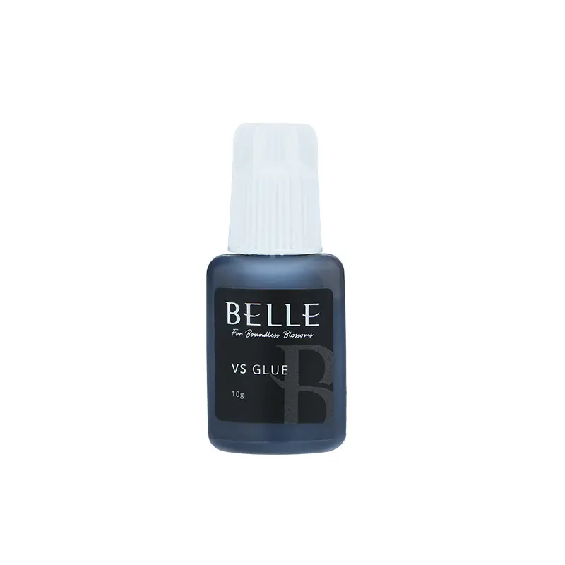 BELLE VS (Bismost Forte) cola 10g profissional para extensão de cílios, cola sem látex e sem glúten para especialistas, volume grande, preta