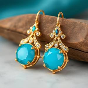 Mode à la mode 925 en argent Sterling brillant bleu plaqué rhodium éblouissant longues boucles d'oreilles pour les femmes cadeau de fête - Product Image 4