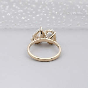 Anillo de Diamantes Ovalados Toi Et Moi con Certificación IGI - Product Image 4