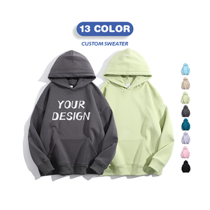 Vente en gros de streetwear unisexe de haute qualité pour hommes hiver pulls à capuche logo de broderie personnalisé 100% coton respirant séchage rapide - Product Image 3