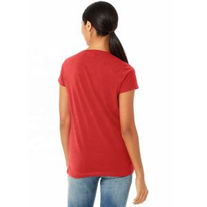 Bella + Canvas Ladies Relaxed Jersey Camiseta de manga corta con cuello en V Camiseta transpirable Unisex Triblend Camiseta de manga corta con cuello en V - Product Image 4