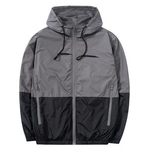 Veste coupe-vent imperméable à capuche pour l'extérieur, style course à pied, taille personnalisée, fabricants de vêtements en gros, veste coupe-vent - Product Image 1