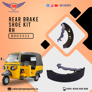 Kit de Zapatas de Freno Trasero Hechas en India, Piezas de Repuesto de Calidad para Vehículos de 3 Ruedas, Compatibles con el Modelo Ape, Exportadas a Haití y Guatemala - Product Image 3