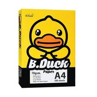 Papel de Copia Blanco B.DUCK A4, Ligero, 80 g/m², Duradero, Hecho en Tailandia para un Rendimiento Óptimo