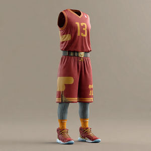 Camouflage Basketball Uniform Football Sleeveless Jersey Tops Basketball Printed Shorts Set 100% Polyester Basket Ball Uniform - Product Image 4