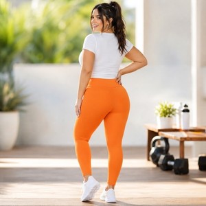 Women's Sexy High Waist Thick Eco-Friendly Quick Dry Breathable Anti-Bacterial <b>Seamless</b> <b>Leggings</b> for Sports Gym Yoga Workout - Product Image 6