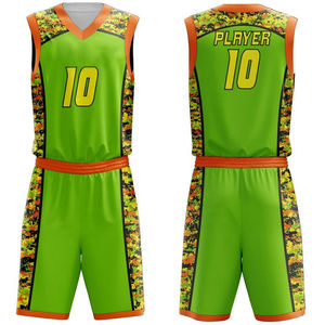 Uniformes de basket-ball personnalisés pour hommes, uniformes de sport d'été à séchage rapide, ensembles imprimés grandes tailles - Product Image 5