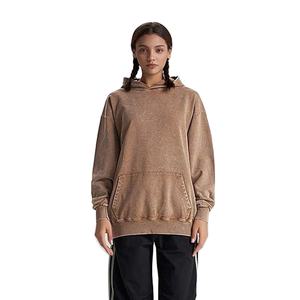 Sudadera con capucha extragrande de peso pesado para hombre, ropa de calle de invierno, lavado ácido para sudadera con estampado de hojaldre, fabricante - Product Image 4