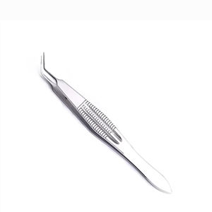 Pinzas de Microcirugía Anguladas Castroviejo Premium de Acero Inoxidable, Herramienta para Atar Suturas Oftálmicas, Instrumentos Quirúrgicos con Certificación CE ISO - Product Image 1