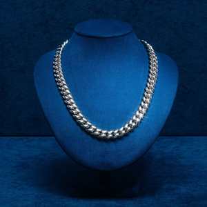 สร้อยคิวบาลิงค์สีเงินขนาด 12 มม. สำหรับโอกาสเป็นของขวัญ - Product Image 4