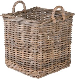 Factory Wholesale Medium Size Natural <b>Square</b> Rattan Decorative Storage Basket <b>Planter</b> Versatile Home Garden <b>Outdoor</b> Flower Pot - Product Image 1