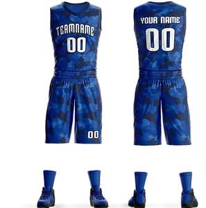 Ensemble de maillots de basket-ball sublimés personnalisés, shorts grande taille et respirants, équipent toute votre équipe avec style - Product Image 1