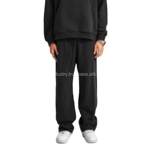 Pantalones de chándal holgados de peso pesado personalizados para hombre, pantalones de barril rectos de cintura alta al por mayor, ropa cómoda ligera para hombre - Product Image 6