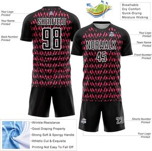 Tenue de football personnalisée de qualité supérieure, impression numérique, respirante, maillot de football unisexe, ensemble de vêtements de football pour les clubs - Product Image 6