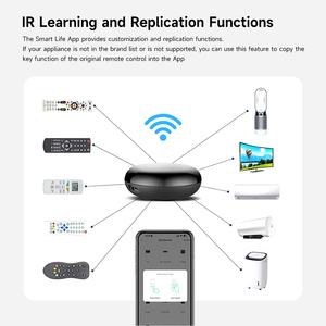 Thông Minh Phổ <span class=keywords><strong>IR</strong></span> Điều Khiển Từ Xa Với Ứng Dụng Điều Khiển Wi-Fi Tuya & Alexa Khả năng Tương Thích Xoay Thiết Kế Cho Android OS Sử Dụng Nhà - Product Image 6