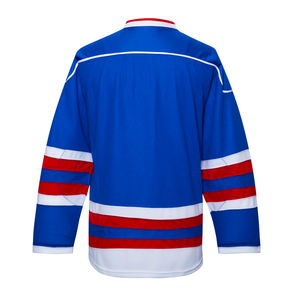 Maillots de hockey sur glace pour jeunes de haute qualité, personnalisés, à manches longues, avec impression par sublimation colorée, fabriqués en blanc - Product Image 3