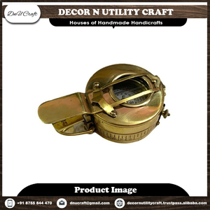 Nautical Equipment Discover <b>Engraved</b> Sundial Nautical Brass Gold-Plated Pocket <b>Compasses</b> Antique Maritime Pieces for Enthusiasts - Product Image 3
