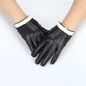 Short Leather Gloves for Women Costume Wet Look Faux PU Driving Dress Gloves