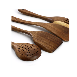 ชุดเครื่องใช้ไม้อะคาเซียธรรมชาติสำหรับห้องครัวที่ทำจากไม้สีน้ำตาลเข้มขายส่งจากเวียดนาม - Product Image 4