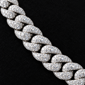 Collier Hip Hop cubain en moissanite VVS certifiée GRA, 12 mm, argent 925, chaîne de diamants glacée, bijoux fins pour hommes, coffret cadeau de luxe - Product Image 2