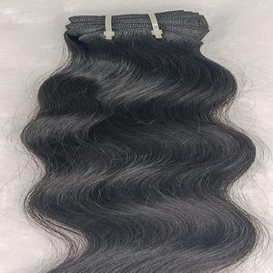 Extensiones de onda sin enredos Extensión de cabello humano de un solo donante para niñas y mujeres - Product Image 5