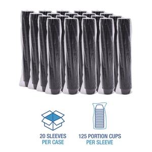 Boardwalk BWKPRTN325BL 3.25 Oz. Vasos de Polipropileno para Soufflé/Portiones - Negros 2500/Caja - Product Image 5