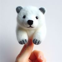 Marionnettes à doigts en feutre écologiques faites à la main, personnalisables en plastique/PVC, jouets uniques et imaginatifs pour théâtre de marionnettes pour enfants