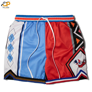 Short de basket-ball léger et respirant pour hommes, conception personnalisée, en maille, avec cordon de serrage - Product Image 6