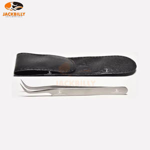 แหนบต่อขนตาแบบโค้งงอปริมาณสะดวกสบายแหนบต่อขนตาสแตนเลสสีชมพูเพิ่มวอลลุ่ม - Product Image 5