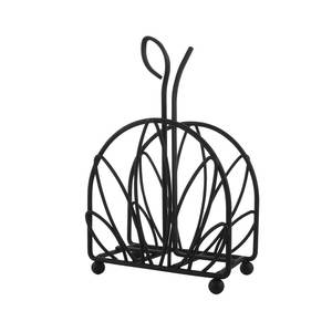 Porte-serviettes en métal décoratif en forme de feuille, couleur personnalisée, fait à la main, durable, style classique, pour la maison, le restaurant, le bar, l'hôtel - Product Image 2