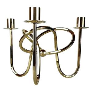 Minimalist <b>Tall</b> Metal <b>Candle</b> <b>Holder</b> for Sophisticated Christmas Ambience for Contemporary Wedding Events and Home Decor - Product Image 3