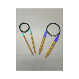 Ensembles d'aiguilles à tricoter en bambou pour le tricotage à la main, durables et circulaires, pour le bricolage en gros - Product Image 1