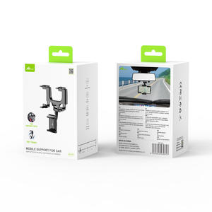 DIGITALOME SP-217 Vente Chaude Universel Téléphone Portable Support De Voiture 360 Rotatif Flexible Rétroviseur Noir Miroir Support De Téléphone - Product Image 2