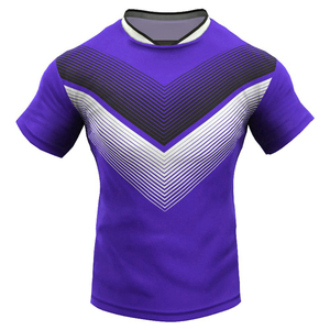 Men's Rugby Jersey Custom Sublimation Sportswear With <b>Purple</b> Design Long Sleeve Unisex Uniform for Adult Teams Breathable <b>Shirts</b> - Product Image 2