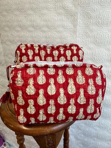 Estuche de Maquillaje Acolchado de Algodón Estilo Vintage con Cierre de Cremallera, Diseño de Piña, Ecológico, Resistente al Agua, para Viaje, Tamaño Pequeño, Mediano y Grande - Product Image 4