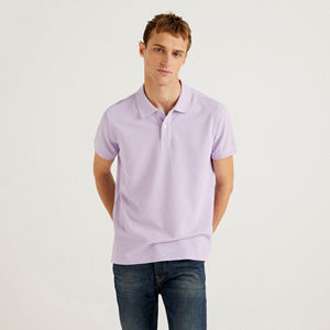 เสื้อคอตตอนของผู้ชายสำหรับ2025เสื้อปักโลโก้ลำลองสีพื้นระบายอากาศแขนสั้นพลัสไซส์พิมพ์ลายถัก - Product Image 4