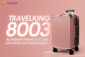 Quality 8003 Pc Aluminum Frame Suitcase Luxury Suitcase 4 Wheels Trolley Travel Luggage 360-Degree Rotating Wheel Hung Phat - Product Image 4