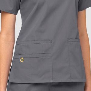 2023 meilleur Design unisexe hôpital tunique confortable à manches courtes médecins uniformes 100% coton biologique Polyester flanelle - Product Image 5