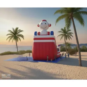 Tobogán Inflable Gigante Comercial para Exteriores con Diseño de Payaso en 3D, Doble Carril, PVC, Equipo de Juegos Inflables para Parques de Diversiones - Product Image 2