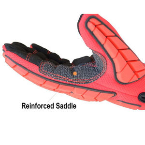 Meilleure vente de gants de mécanicien de travail en néoprène en cuir résistant aux chocs TPR gants de travail en cuir résistant pour mécanicien OEM - Product Image 4