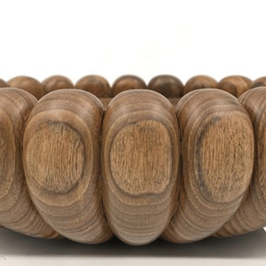 Bol à salade rond en bois d'acacia de style unique Bol de service en bois naturel Ustensiles de cuisine en gros du Vietnam - Product Image 2