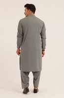 Tenue ethnique traditionnelle pakistanaise Salwar Kameez pour hommes, tissu en coton de qualité supérieure, design moderne, respirant, pour adultes
