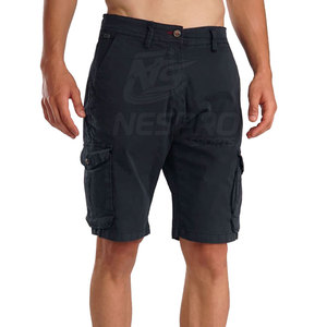 Nouveau Style Custom Made Hommes Cargo Shorts Couleur Unie Hommes Cargo Shorts À Vendre Made In Pakistan Hommes Cargo Shorts - Product Image 3