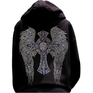High Quality 100% Cotton Breathable Fleece Zipper-Up Hooded Pocket Design Winter Streetwear Unisex <b>Sun</b> Fade Style Embroidered - Product Image 1